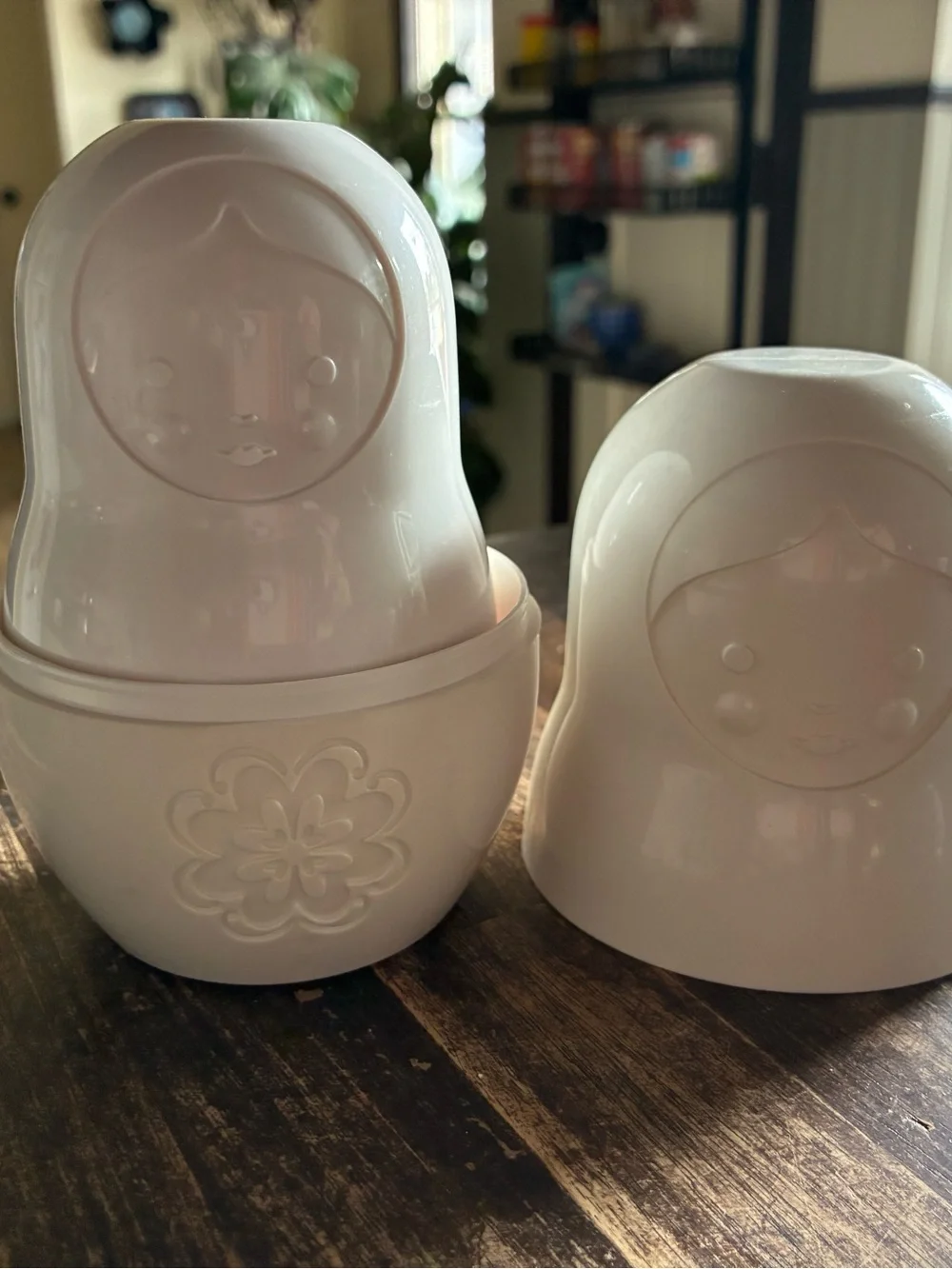 Fred White Nesting Doll Measuring Cups